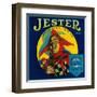 Jester Orange Label - Tustin, CA-Lantern Press-Framed Art Print