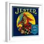 Jester Orange Label - Tustin, CA-Lantern Press-Framed Art Print