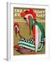 "Jester" Saturday Evening Post Cover, February 11,1939-Norman Rockwell-Framed Giclee Print