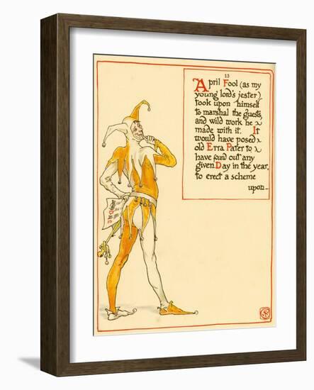 Jester So April Fool-Walter Crane-Framed Art Print