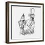 Jester Tickling a Man Carrying Books, 1867-null-Framed Giclee Print