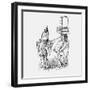 Jester Tickling a Man Carrying Books, 1867-null-Framed Giclee Print