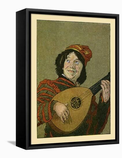 Jester With Lute-Maud & Miska Petersham-Framed Stretched Canvas