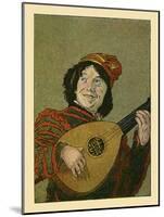 Jester With Lute-Maud & Miska Petersham-Mounted Art Print