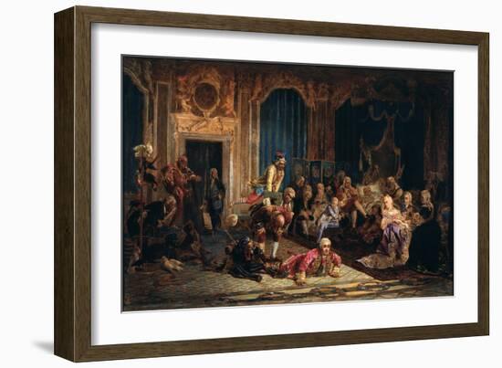 Jesters at the Court of Empress Anna Ioannovna, 1872-Valery Ivanovich Jacobi-Framed Giclee Print