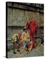 Jesters Playing Cochonnet, 1868-Eduardo Zamacois y Zabala-Stretched Canvas