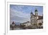 Jesuit Church in Lucerne, Switzerland.-Michele Niles-Framed Photographic Print