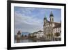 Jesuit Church in Lucerne, Switzerland.-Michele Niles-Framed Photographic Print