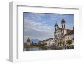 Jesuit Church in Lucerne, Switzerland.-Michele Niles-Framed Photographic Print