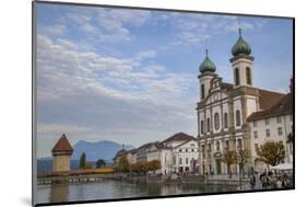 Jesuit Church in Lucerne, Switzerland.-Michele Niles-Mounted Photographic Print