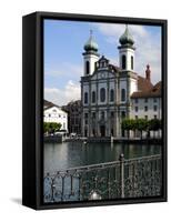 Jesuit Church, Luzern, Switzerland, Europe-Richardson Peter-Framed Stretched Canvas