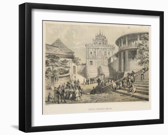 Jesuit Convent, Macao, 1855-Wilhelm Joseph Heine-Framed Giclee Print