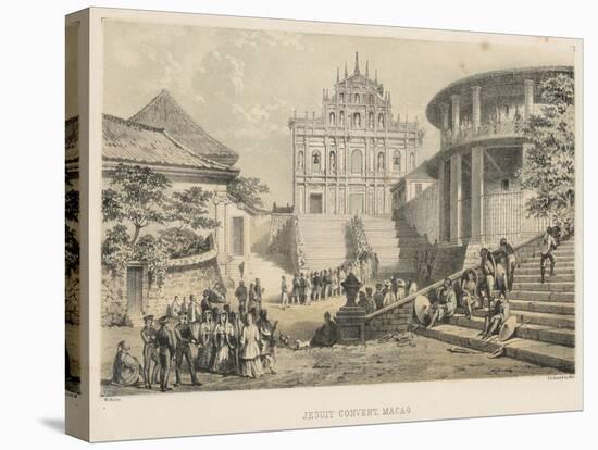 Jesuit Convent, Macao, 1855-Wilhelm Joseph Heine-Stretched Canvas