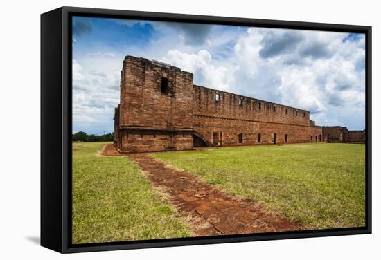 Jesuit Mission of Jesus De Tavarangue, UNESCO World Heritage Site, Paraguay, South America-Michael Runkel-Framed Stretched Canvas