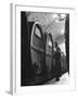 Jesuit Novitiate Winery, Oak Casks of Wine in Underground Tunnel of Winery-Charles E^ Steinheimer-Framed Photographic Print