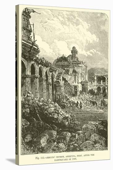 Jesuits' Church, Arequipa, Peru, after the Earthquake of 1868-null-Stretched Canvas