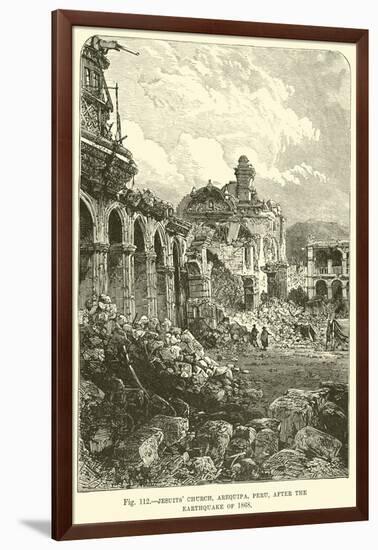 Jesuits' Church, Arequipa, Peru, after the Earthquake of 1868-null-Framed Giclee Print