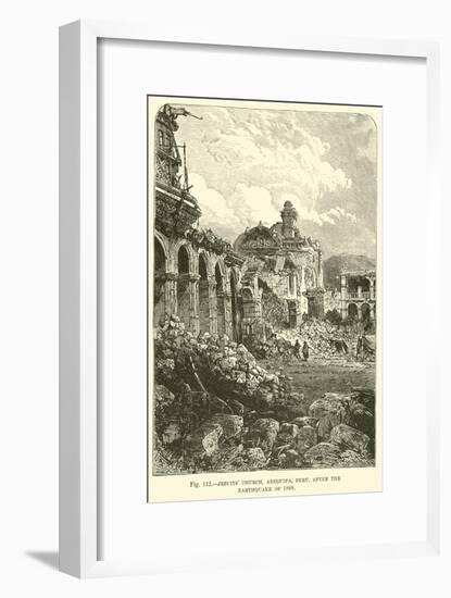 Jesuits' Church, Arequipa, Peru, after the Earthquake of 1868-null-Framed Giclee Print