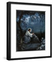 Jesus (Agony in the Garden) Art Poster Print-null-Framed Poster