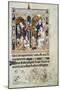 Jesus Among the Doctors, Miniature from Queen Mary's Psalter, Psalter Belonging to Mary I-null-Mounted Giclee Print