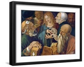 Jesus Among the Doctors-Albrecht Dürer-Framed Giclee Print