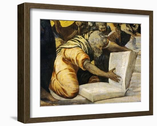 Jesus Amongst Doctors Temple, 1542-1543-Jacopo Robusti-Framed Giclee Print