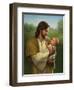 Jesus and Baby-David Lindsley-Framed Giclee Print