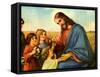 Jesus and Children-null-Framed Stretched Canvas