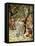 Jesus and his disciples at Caesarea Philippi - Bible-William Brassey Hole-Framed Stretched Canvas
