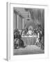 Jesus and His Disciples at the Last Supper, 1866-Gustave Doré-Framed Giclee Print