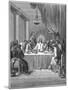 Jesus and His Disciples at the Last Supper, 1866-Gustave Doré-Mounted Giclee Print
