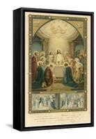 Jesus and His Disciples at the Last Supper-null-Framed Stretched Canvas