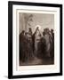 Jesus and His Disciples in the Corn Field-Gustave Dore-Framed Giclee Print