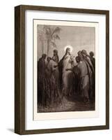 Jesus and His Disciples in the Corn Field-Gustave Dore-Framed Giclee Print