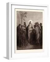 Jesus and His Disciples in the Corn Field-Gustave Dore-Framed Giclee Print