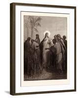 Jesus and His Disciples in the Corn Field-Gustave Dore-Framed Giclee Print