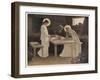 Jesus and His Parents at the Supper Table-Frank V. Du-Framed Art Print