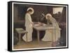 Jesus and His Parents at the Supper Table-Frank V. Du-Framed Stretched Canvas