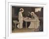 Jesus and His Parents at the Supper Table-Frank V. Du-Framed Art Print