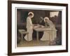 Jesus and His Parents at the Supper Table-Frank V. Du-Framed Art Print