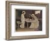 Jesus and His Parents at the Supper Table-Frank V. Du-Framed Art Print