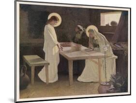 Jesus and His Parents at the Supper Table-Frank V. Du-Mounted Art Print