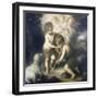Jesus and John the Baptist-Bartolome Esteban Murillo-Framed Giclee Print