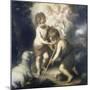 Jesus and John the Baptist-Bartolome Esteban Murillo-Mounted Giclee Print