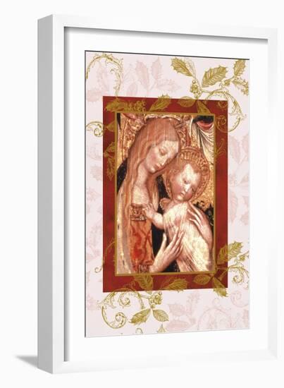 jesus and mary in icon style-Maria Trad-Framed Giclee Print