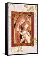 jesus and mary in icon style-Maria Trad-Framed Stretched Canvas