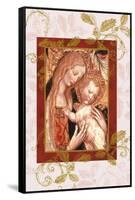 jesus and mary in icon style-Maria Trad-Framed Stretched Canvas