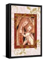 jesus and mary in icon style-Maria Trad-Framed Stretched Canvas