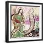 Jesus and Serpent-null-Framed Giclee Print