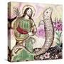 Jesus and Serpent-null-Stretched Canvas